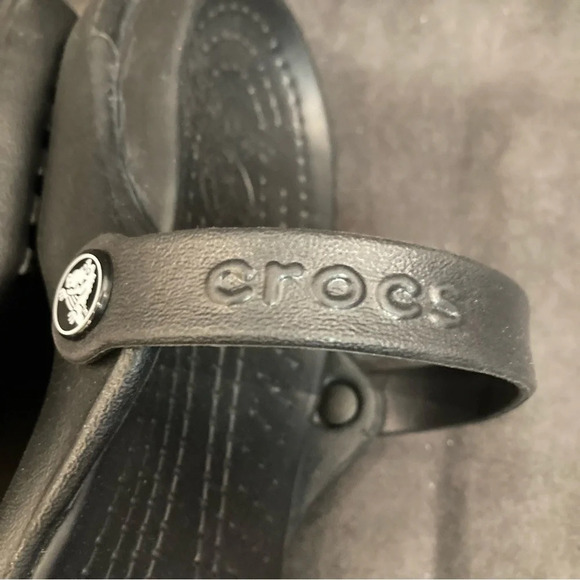 CROCS  Sz 11 Cleo 2 Straps Comfort Slip On Sandals - Picture 5 of 11
